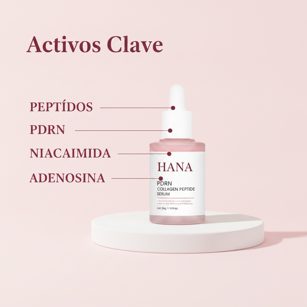 HANA Collagen Peptide Serum - activos clave